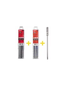 Набір бурів SDS-PLUS MX4 MILWAUKEE + подовжувач №2