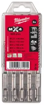 Набір бурів SDS-PLUS MX4 MILWAUKKEE, (5шт)