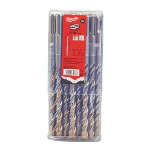 Бур SDS-PLUS M2 MILWAUKEE, діаметр 10,0х160х100мм, (50шт), пластикова коробка №1