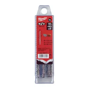 Бур SDS-PLUS M2 MILWAUKEE, діаметр 5,5х110х50мм, (10шт), пластикова коробка №1