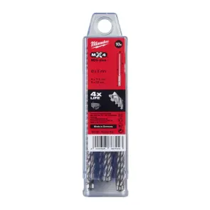 Бур SDS-PLUS MX4 MILWAUKEE, діаметр 8,0х115х50мм, (10шт), пластикова коробка №1