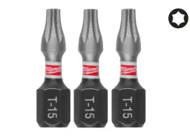 Бита SHOCKWAVE MILWAUKEE, TX15, 25мм, (3шт)
