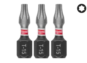 Бита SHOCKWAVE MILWAUKEE, TX15, 25мм, (3шт) №1