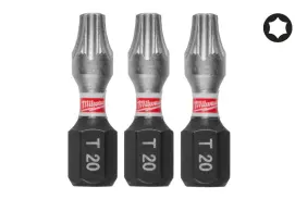 Бита SHOCKWAVE MILWAUKEE, TX20, 25мм, (3шт)