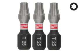 Біта SHOCKWAVE MILWAUKEE, TX25, 25мм, (3шт)