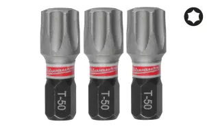 Біта SHOCKWAVE MILWAUKEE, TX50, 25мм, (3шт) №1