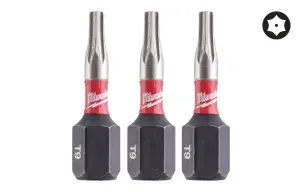 Бита SHOCKWAVE MILWAUKEE, TX BO9, 25мм, (3шт) №1