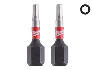 Біта SHOCKWAVE MILWAUKEE, Hex2,5, 25мм, (2шт) (заміна на 4932500378) №1