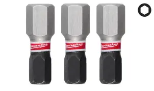Біта SHOCKWAVE MILWAUKEE, Hex8, 25мм, (3шт) №1