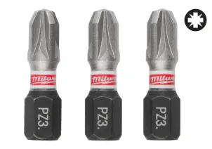Біта SHOCKWAVE MILWAUKEE, PZ3, 25мм, (3шт) №1