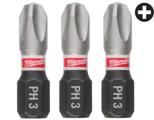 Біта SHOCKWAVE MILWAUKEE, PH3, 25мм, (3шт) №1