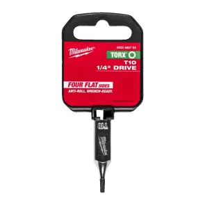 Головка торцева хромована 1/4'' MILWAUKEE з бітою Torx, T10 №2