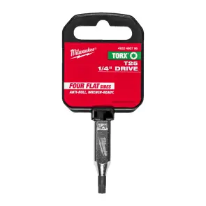 Головка торцева хромована 1/4'' MILWAUKEE з бітою Torx, T25 №2
