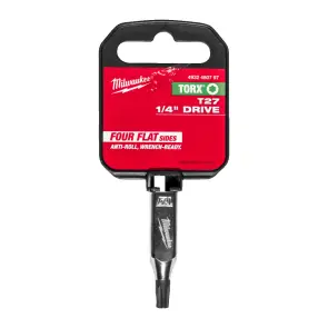 Головка торцева хромована 1/4'' MILWAUKEE з бітою Torx, T27 №2