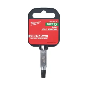 Головка торцевая хромированная 1/4'' MILWAUKEE с битой Torx, T40 №3