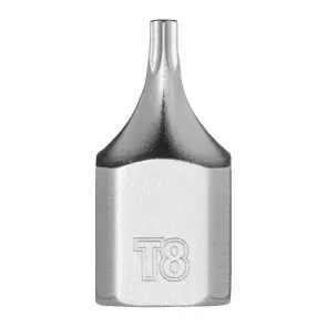 Головка торцевая хромированная 1/4'' MILWAUKEE укороченная с битой Torx, T8 №1