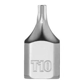 Головка торцева хромована 1/4'' MILWAUKEE укорочена з бітою Torx, T10 №1