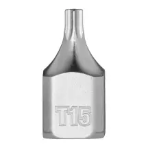 Головка торцева хромована 1/4'' MILWAUKEE укорочена з бітою Torx, T15 купити в Києві