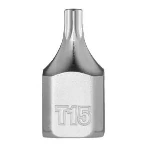 Головка торцева хромована 1/4'' MILWAUKEE укорочена з бітою Torx, T15 №1