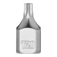 Головка торцева хромована 1/4'' MILWAUKEE укорочена з бітою Torx, T20 купити в Україні
