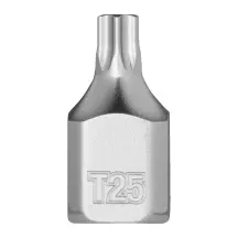 Головка торцева хромована 1/4'' MILWAUKEE укорочена з бітою Torx, T25 в магазині TVOE