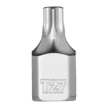 Головка торцева хромована 1/4'' MILWAUKEE укорочена з бітою Torx, T27 купити