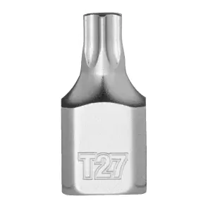 Головка торцева хромована 1/4'' MILWAUKEE укорочена з бітою Torx, T27 №1