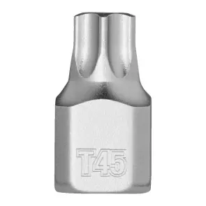 Головка торцева хромована 1/4'' MILWAUKEE укорочена з бітою Torx, T45 №1
