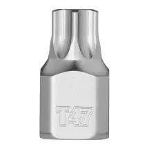 Головка торцевая хромированная 1/4'' MILWAUKEE укороченная с битой Torx, T47