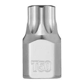 Головка торцева хромована 1/4'' MILWAUKEE укорочена з бітою Torx, T50 №1