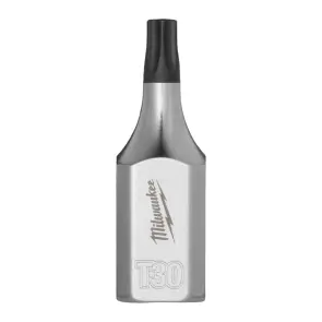 Головка торцева хромована 1/4'' MILWAUKEE з бітою TX BO, T30 №1