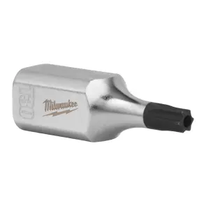 Головка торцева хромована 1/4'' MILWAUKEE з бітою TX BO, T30 №2