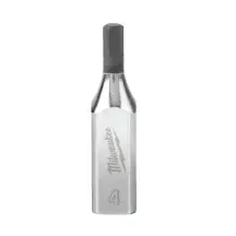 Головка торцевая хромированная 1/4'' MILWAUKEE с битой Hex, 4мм