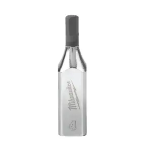 Головка торцевая хромированная 1/4'' MILWAUKEE с битой Hex, 4мм №1
