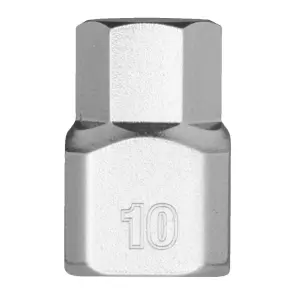Головка торцева хромована 1/4'' MILWAUKEE укорочена з бітою Hex, 9мм №1