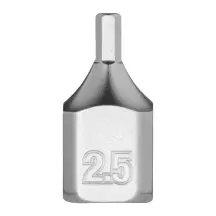 Головка торцевая хромированная 1/4'' MILWAUKEE укороченная с битой Hex, 2,5мм купить в Украине
