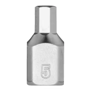 Головка торцевая хромированная 1/4'' MILWAUKEE укороченная с битой Hex, 5мм №1