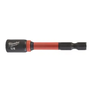 Насадка торцевая магнитная под наружный 6-гранник ShW MILWAUKEE, 1/4"x65мм №1