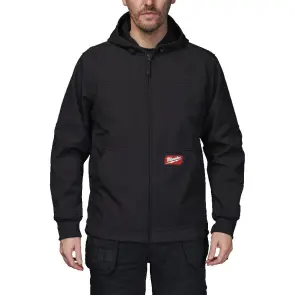 Куртка робоча з капюшоном FREEFLEX MILWAUKEE, SJ BL XL, чорна (розмір XL) №1