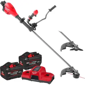 Тример акумуляторний безщiтковий MILWAUKEE, M18 F2BCU-122 (2х18В) (зарядний пристрій M18 DBSC, 2 акумулятори М18 FВ12 12Аг, карт №1