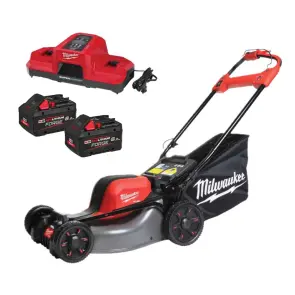 Газонокосарка акумуляторна безщіткова самохідна MILWAUKEE, M18 F2LM46-802 (2х18В), 46см (зарядний пристрій M18 DBSC, 2 акумулято №1