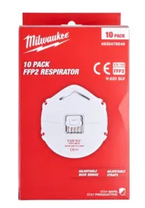 Респіратор MILWAUKEE, FFP2 з клапаном, (10шт) №4