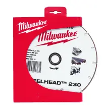 Диск алмазный Speedcross STEELHEAD 230 MILWAUKEE, диаметр 230мм, (металл, нержавейка)