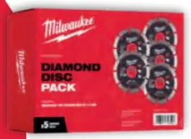 Диск алмазний MILWAUKEE, DU 115 PROMO, діаметр 115мм (5шт)