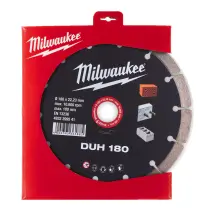 Диск алмазный MILWAUKEE DUH 180, диаметр 180мм (железобетон, кирпич)