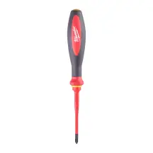 Отвертка VDE диэлектрическая тонкая MILWAUKEE PZ1х80мм
