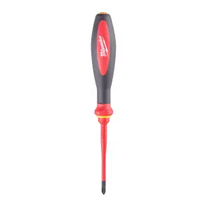 Отвертка VDE диэлектрическая тонкая MILWAUKEE PZ1х80мм №1