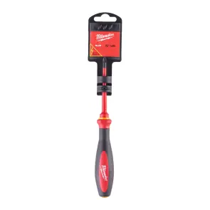 Отвертка VDE диэлектрическая тонкая MILWAUKEE PZ1х80мм №2