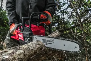 Пила цепная бесщеточная аккумуляторная MILWAUKEE, M18 FCHS35-0, шина 35см (каркас, ключ, чехол, цепь, смазка для цепи 75мл №5