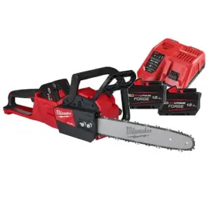 Пила ланцюгова акумуляторна безщіткова MILWAUKEE, M18 FCHS35-122, шина 35см (зарядний пристрій M12-18 FC, 2 акумулятори FB12 12А №1